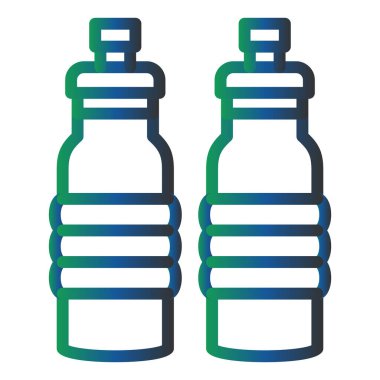 bottle. web color icon simple illustration
