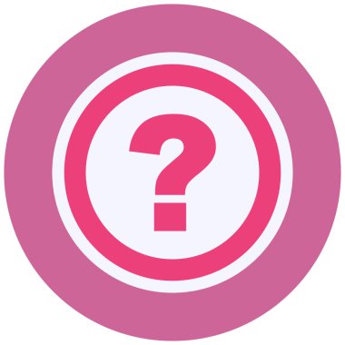 question mark icon, web illustration
