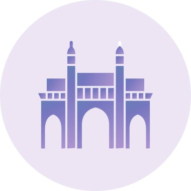  India Gateway  web icon simple illustration