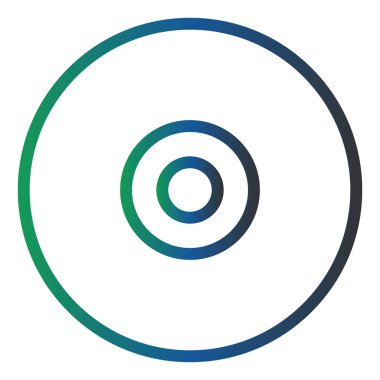 Compact Disc, simple web illustration  