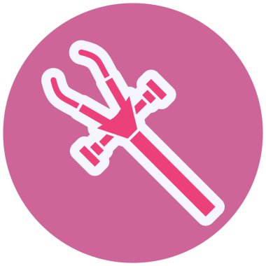 Çekiç. Web simgesi basit illüstrasyon