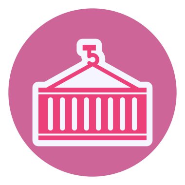 Taşıyıcı simgesi vektör illüstrasyonu