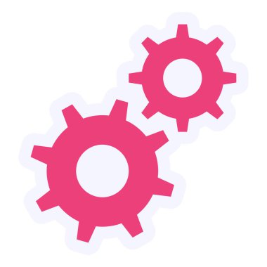 Cogwheel settings. web icon simple illustration