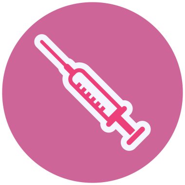 Şırınga. Web simgesi basit illüstrasyon