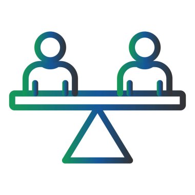 İstikrar simgesinin vektör illüstrasyonu