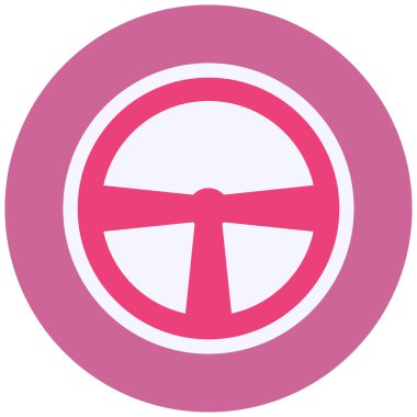 Tekerlek simgesi. vektör illüstrasyonu