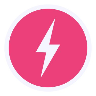 lightning vector icon modern simple design