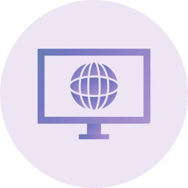 Tarayıcı simgesinin vektör illüstrasyonu