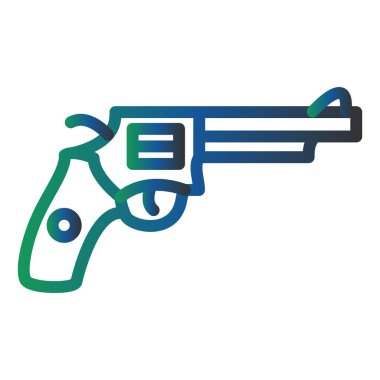 Bir silah simgesinin vektör illüstrasyonu