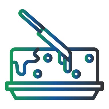 Tereyağı modern simge vektör çizimi