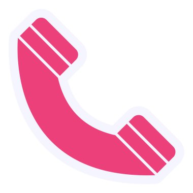 Telefon. Web simgesi vektör illüstrasyonu