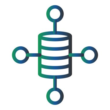 Veri Toplama simgesinin vektör illüstrasyonu