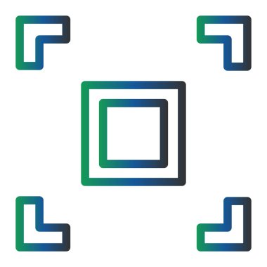 vector illustration of modern b lack icon of window