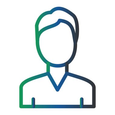 avatar. Web simgesi basit illüstrasyon