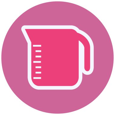 Ölçüm Kupası simgesi. vektör çizim