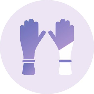 Eldiven. Web simgesi basit illüstrasyon