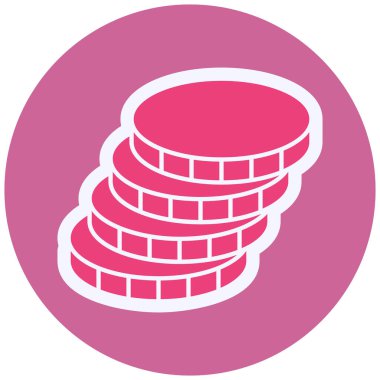 Para simgesinin vektör illüstrasyonu