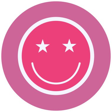 Lucky emoji flat icon, vector illustration 