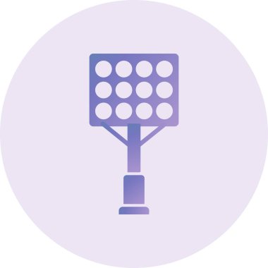 Golf topu simgesi, vektör illüstrasyonu