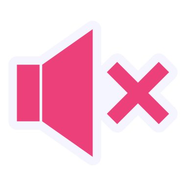 Ses. Web simgesi basit illüstrasyon