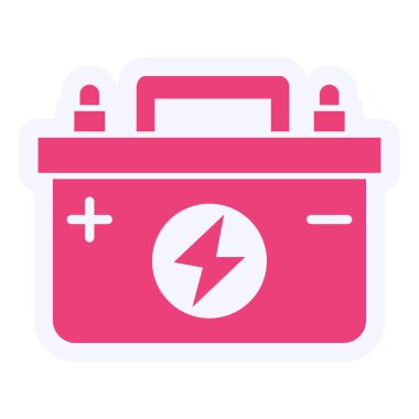 Car Battery icon simple illustration