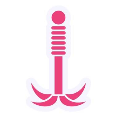 Grappling hook isolated vector icon  