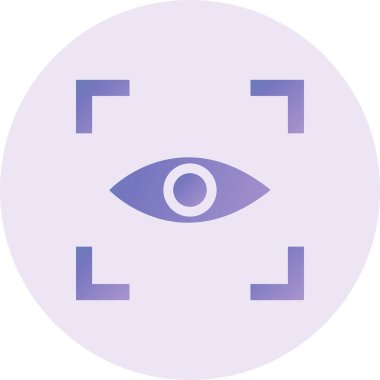 Göz simgesi, vektör illüstrasyonu