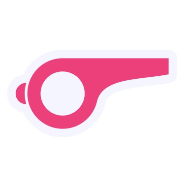 Islık. Web simgesi basit illüstrasyon