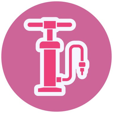 Hava Pompası Vektör Kabartma Simgesi Tasarımı 