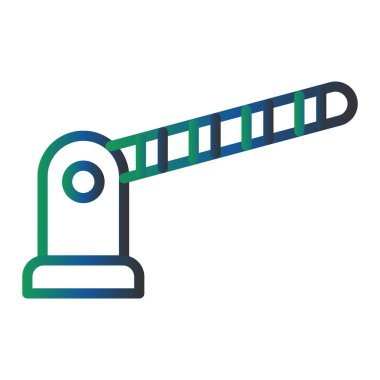 bariyer simgesi vektör illüstrasyonu