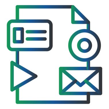 Mektup. Web simgesi basit illüstrasyon 