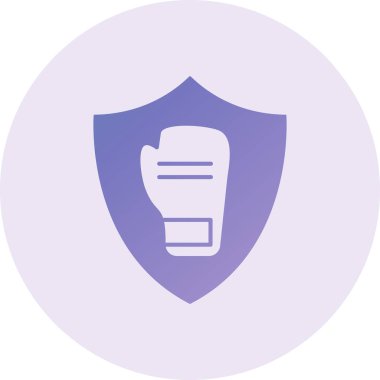 Kalkan simgesinin vektör illüstrasyonu