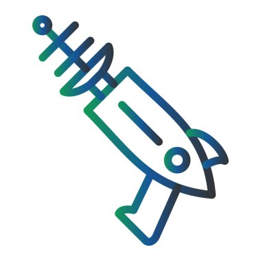 uydu vektörü ince çizgi simgesi