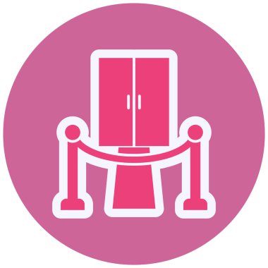 Mobilya. Web simgesi basit illüstrasyon