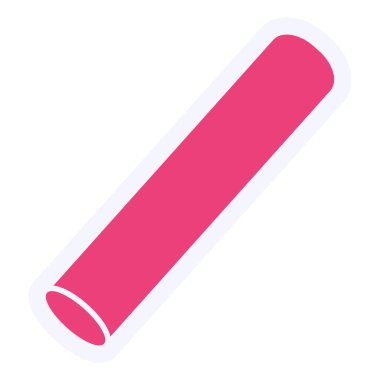 Tek izole edilmiş iğne simgesinin vektör çizimi