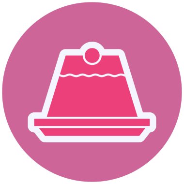 Puding modern ikon vektör çizimi