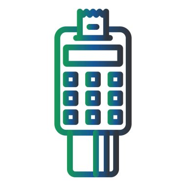 ATM makine kutsal kişilerin resmi, vektör çizim