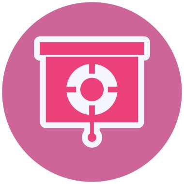 target circular icon, vector illustration