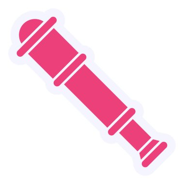 Spyglass. Web simgesi basit illüstrasyon