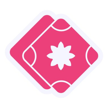 Bir yıldız simgesinin vektör illüstrasyonu