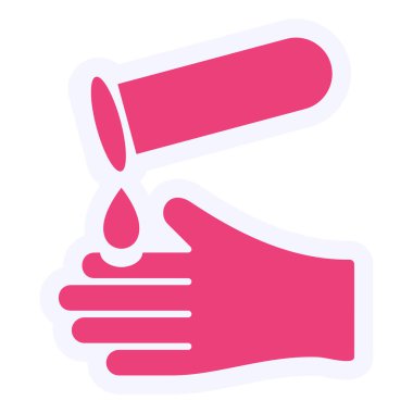 tube with corrosive liquid icon, vector illustration 