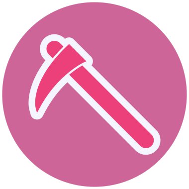 Çekiç. Web simgesi basit illüstrasyon