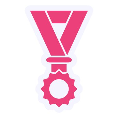 Madalya. Web simgesi basit illüstrasyon