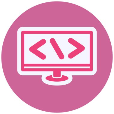 Web Development. web icon simple illustration