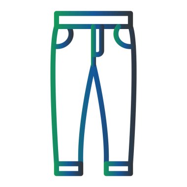 Kot pantolon. Web simgesi vektör illüstrasyonu