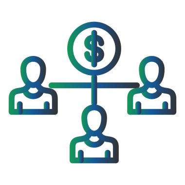 iş yönetimi simgesi vektör illüstrasyonu