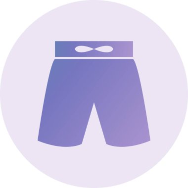 Şort. Web simgesi basit illüstrasyon