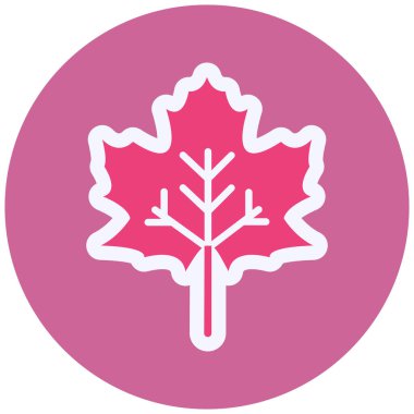 maple leaf icon , simple web illustration