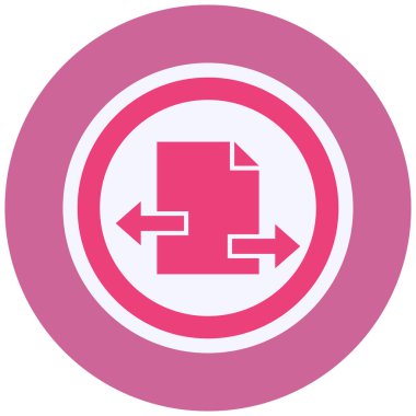 Aktarım modern simgesinin vektör illüstrasyonu