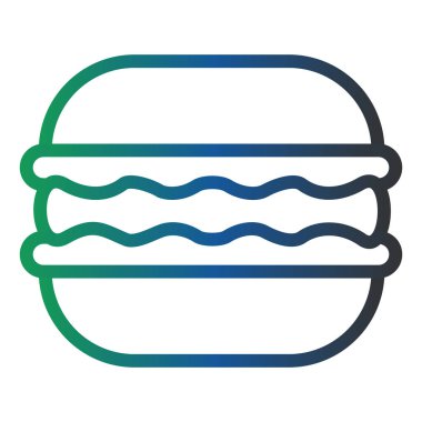 Macaron modern simge vektör illüstrasyonu